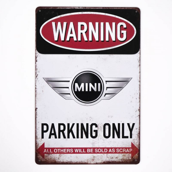 Kovová cedule Mini Parking