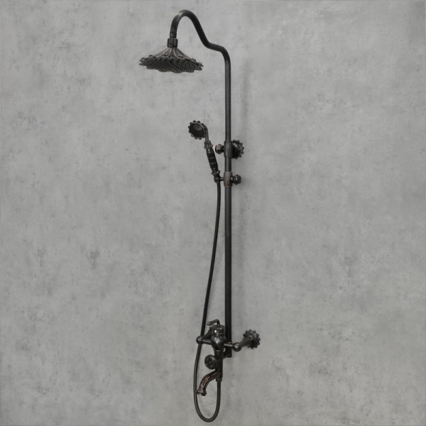 Sprchová baterie FLOWER, černá