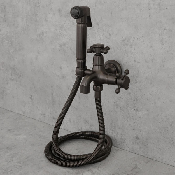 Nástěnná bidetová baterie černá YORK 2