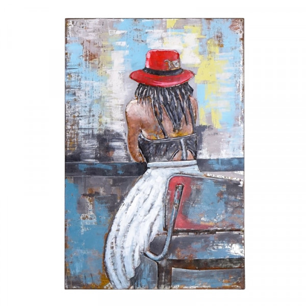 Kovový 3D obraz Redhat 1