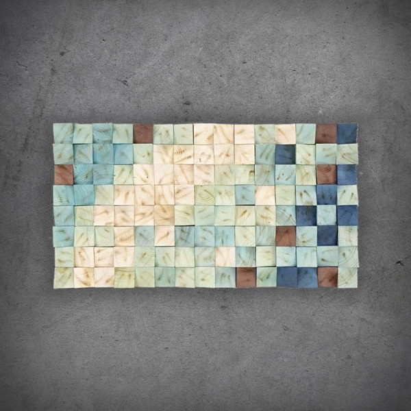 Dřevěný 3D obraz Mozaika 7