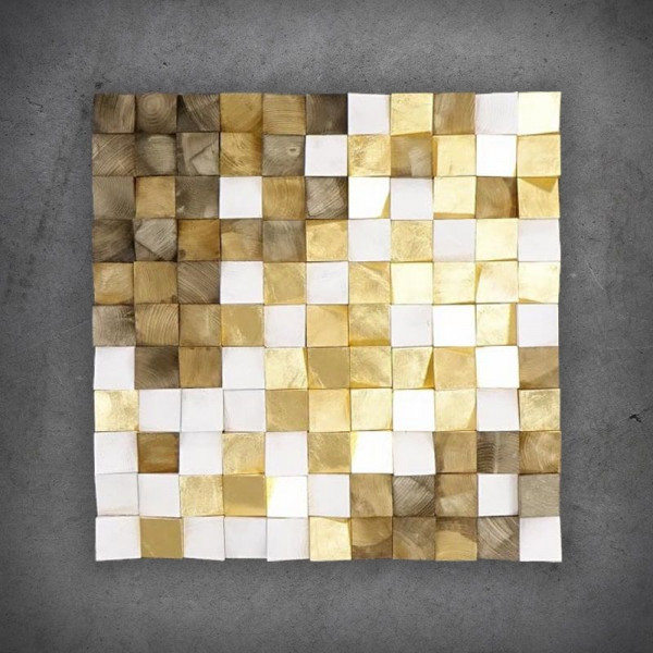 Dřevěný 3D obraz Mozaika 4