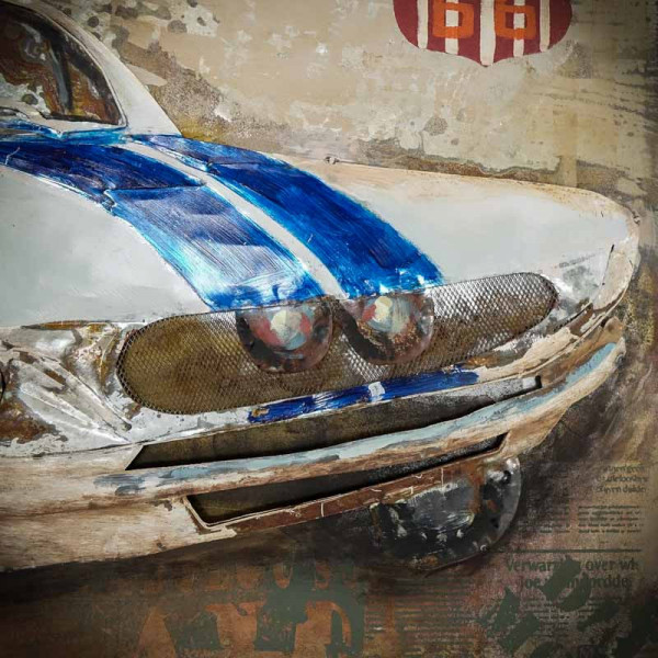 Železný 3D obraz MUSTANG