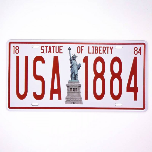 Kovová registrační značka USA 1884