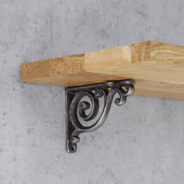 Policová konzole SPIRALA 100x90mm NATURAL , surová