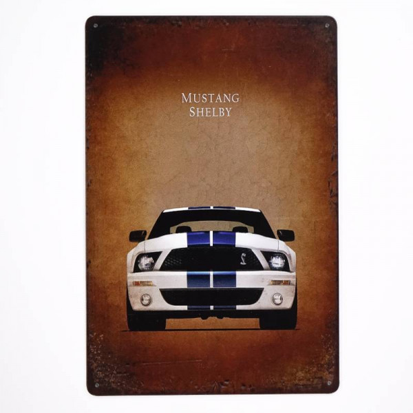 Kovová cedule Mustang Shelby
