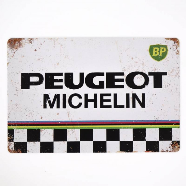 Kovová cedule Peugeot Michelin