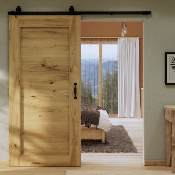 Posuvné dubové dřevěné dveře RUSTIC