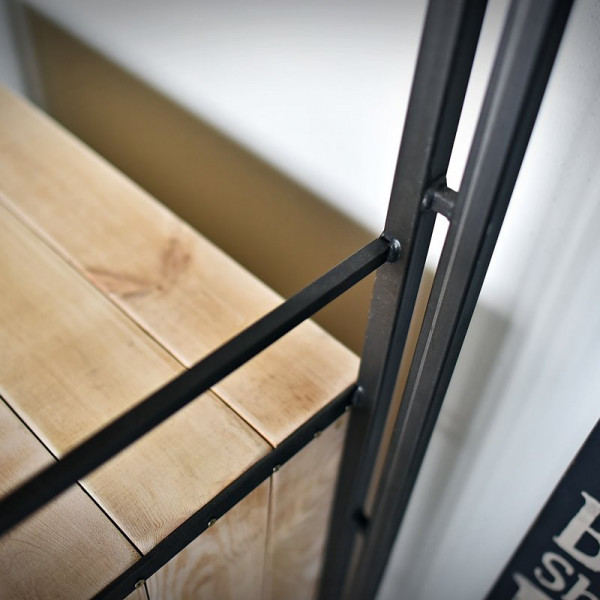 Regál s šuplíky Steel wood