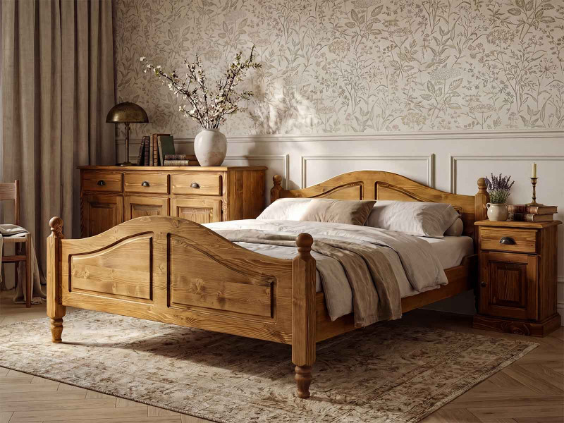 Smrková postel Charlotte 160x200