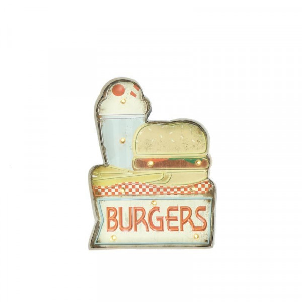 Světelný LED nápis Burgers