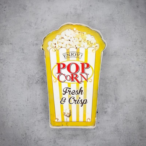 Světelný LED nápis Popcorn