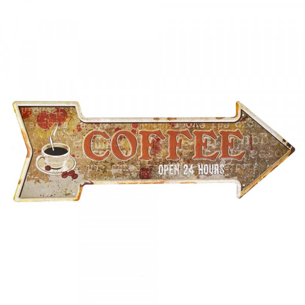 Kovová cedule COFFEE 2