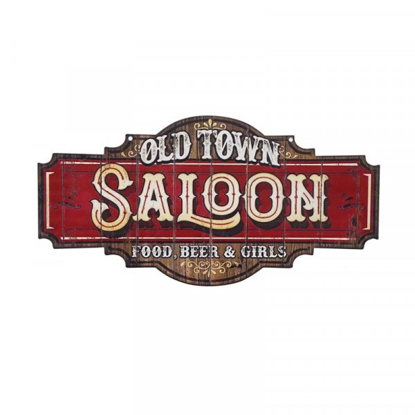 Kovová cedule Saloon