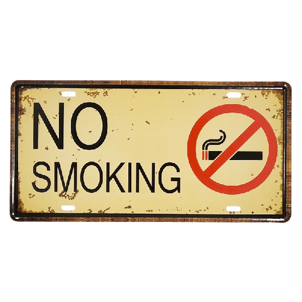 Kovová cedule No Smoking 1