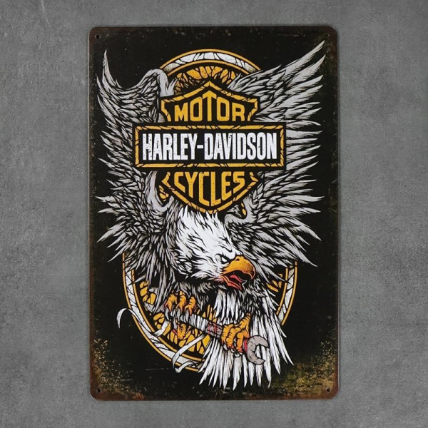 Kovová cedule Harley Davidson 3