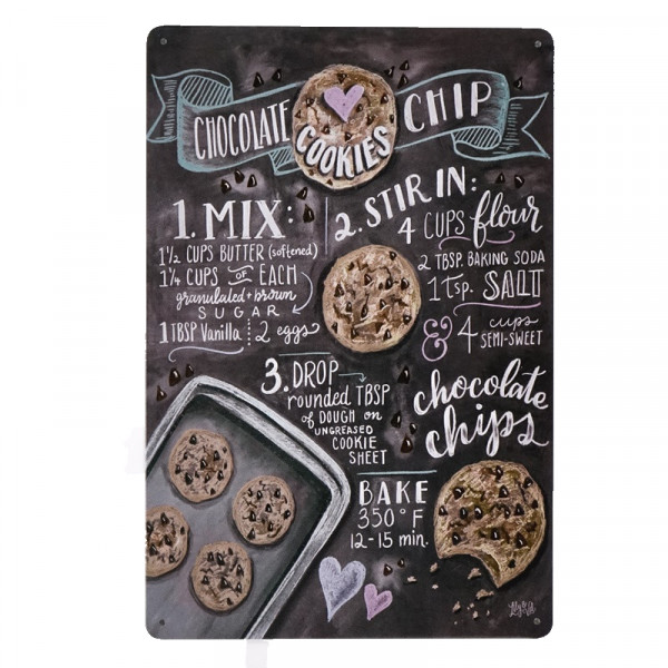 Kovová cedule Chocolate Cookies