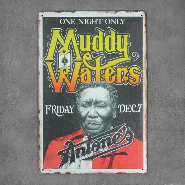Kovová cedule Muddy Waters Antone´s