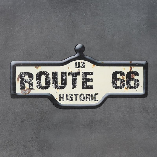 Kovová cedule Route 66 3