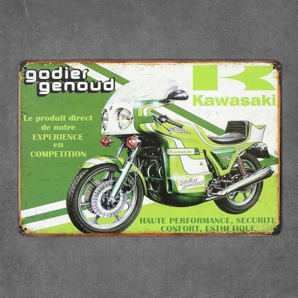 Kovová cedule Kawasaki 1