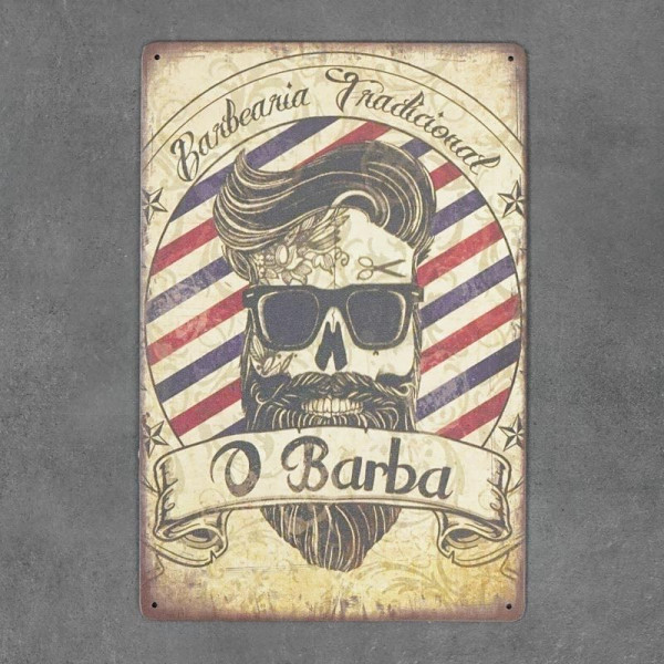Kovová cedule O Barba
