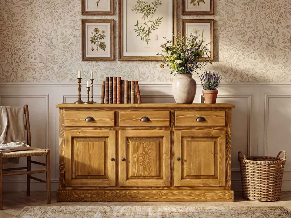 dřevěn&aacute; komoda